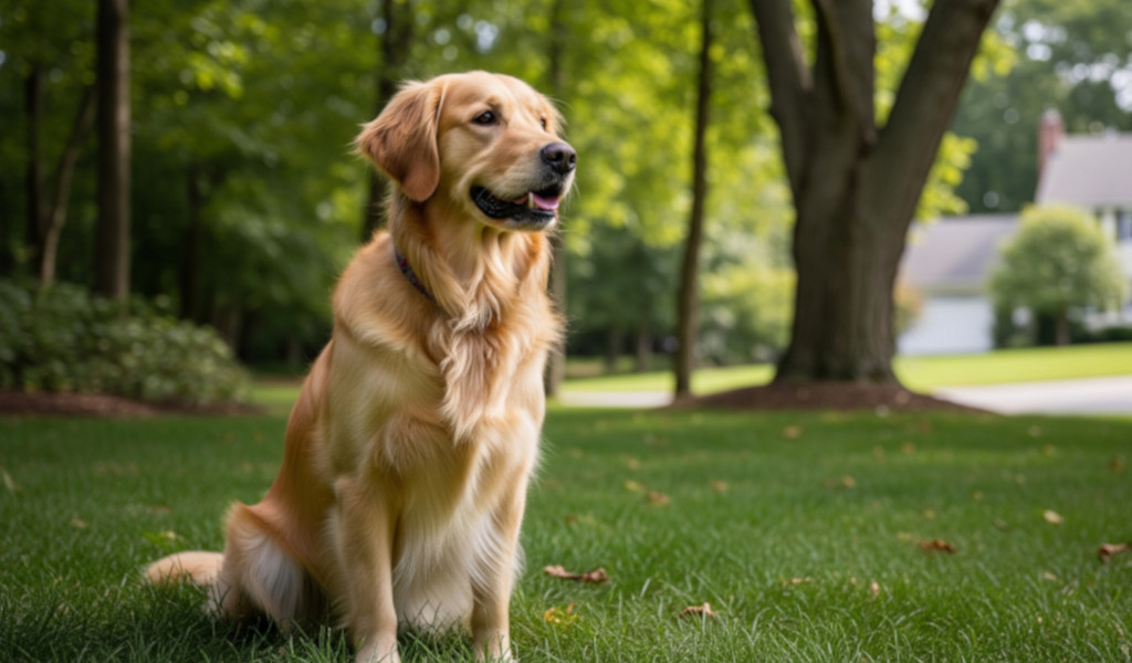 Trainer working with dog using positive reinforcement methods